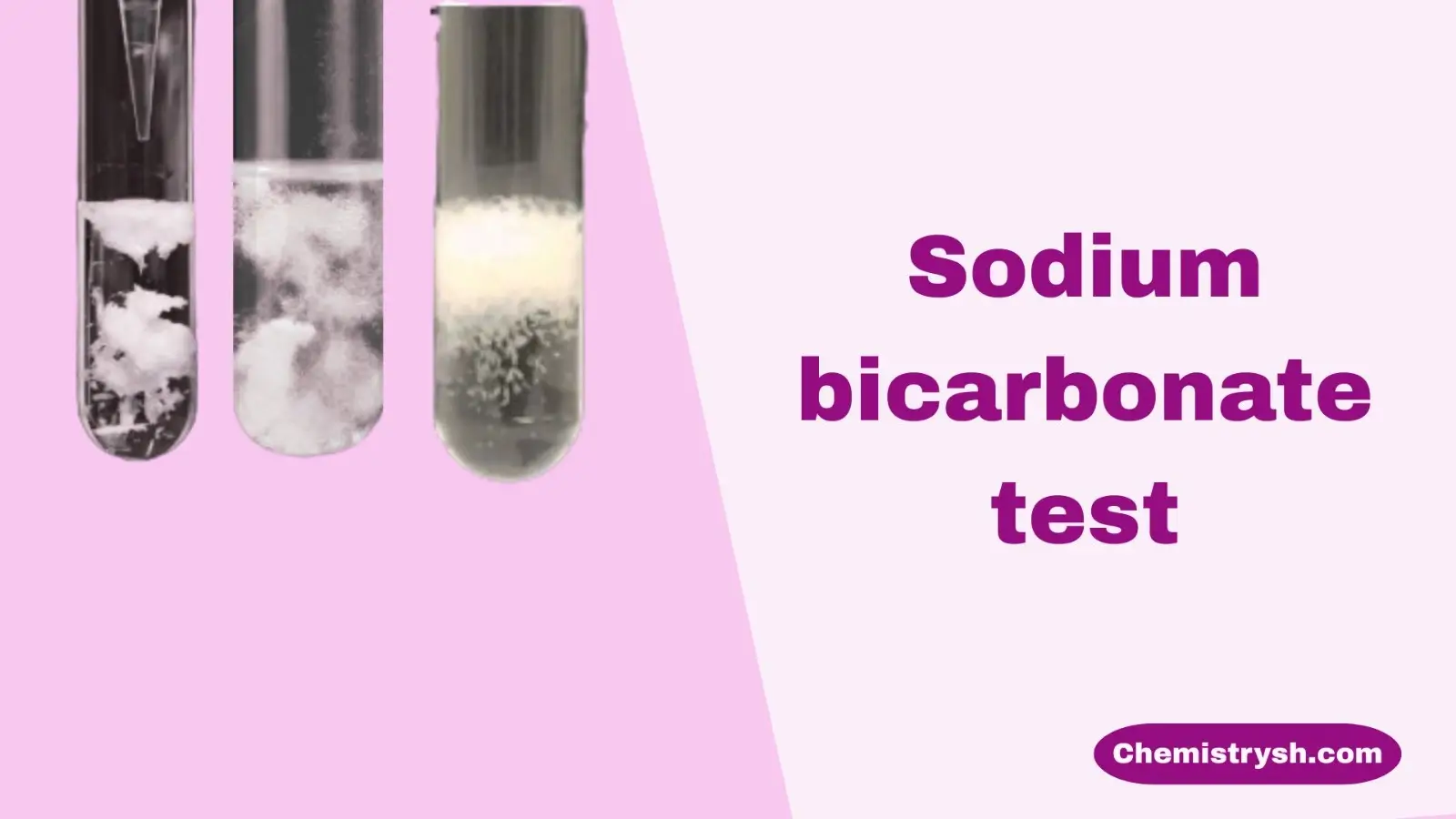These test tubes showing formation of Carbon dioxide