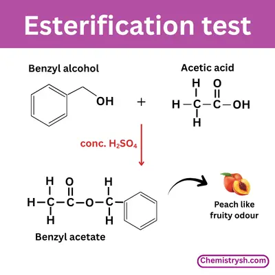 In esterification, carboxylic acid react with alcohol to give ester.